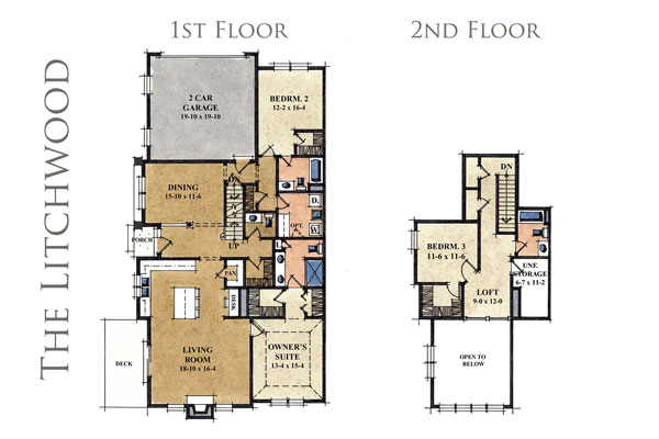 The Litchwood Model Townhome of Newbury Village